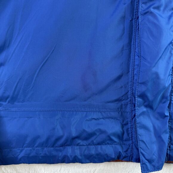 Cabela's Mens M Blue Full Zip Hooded Packable Windbreaker Jacket *Stained* - Picture 5 of 16